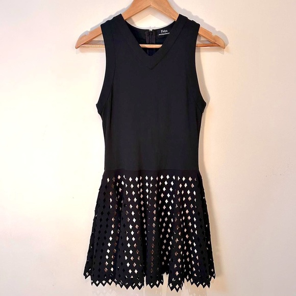 Black Geometric Dress - Picture 1 of 7